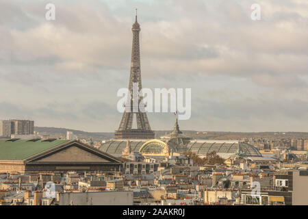 Visto dalle GALERIES LAFAYETTE TERRAZZA, Parigi Foto Stock