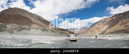 Paesaggio nel nord di Ladakh, in India Foto Stock