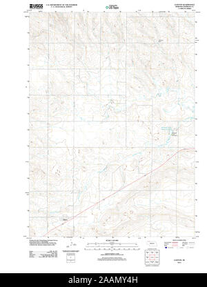 USGS TOPO Map Nebraska NE Clinton 20111107 TM il restauro Foto Stock