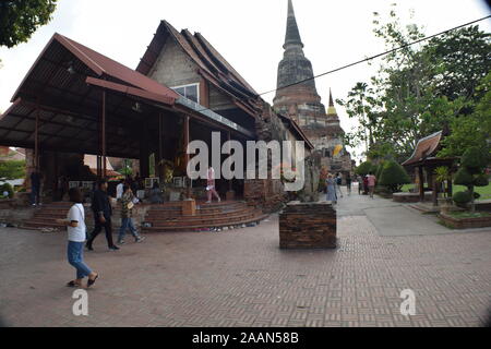 Wat Yai Chai Mongkhon Ayutthaya Foto Stock