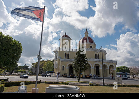 Capilla Central si trova nel mezzo della Necropoli di Colon o El Cementerio de Cristobal Colon (il cimitero di Cristoforo Colombo) a Vedado Foto Stock