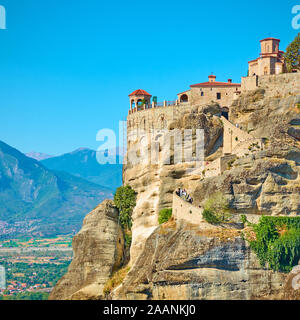 Il monastero di Varlaam in Meteora, Grecia - Grecia - punto di riferimento Foto Stock