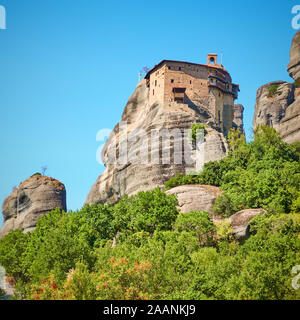 Il monastero di Agios Nikolaos a Meteora, Grecia - Grecia - punto di riferimento Foto Stock