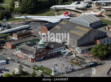 Brooklands Museum dall'aria Foto Stock