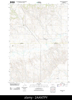 USGS TOPO Map Nebraska NE Marsland 20111024 TM il restauro Foto Stock