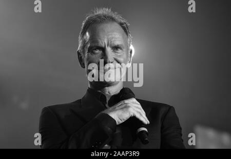 Il cantante Sting a Griminelli & Friends concerto Foto Stock