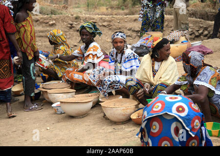 Paese Dogon : villaggio di Bamba Foto Stock