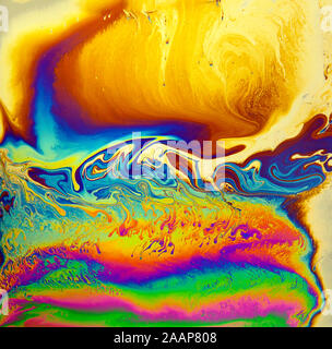 Sfondo psichedelico. Universo di fiori. Concept Art Design. Sfondo multicolore. Foto Stock