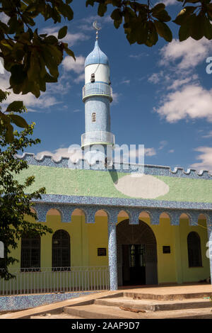 Etiopia, Gamo-Gofa, Arba Minch, Centrale minareto della moschea Foto Stock