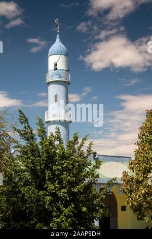 Etiopia, Gamo-Gofa, Arba Minch, Centrale minareto della moschea Foto Stock