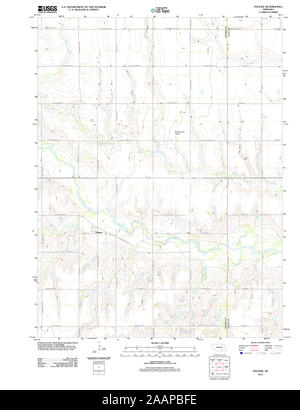 USGS TOPO Map Nebraska NE Pauline 20111109 TM il restauro Foto Stock