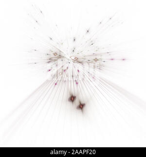 Big Bang brilla. Time Warp, viaggiare nello spazio. Abstract sfondo bokeh di fondo. Esplosione magica stella con particelle, brillantezza e linee. Bella illustrat Foto Stock