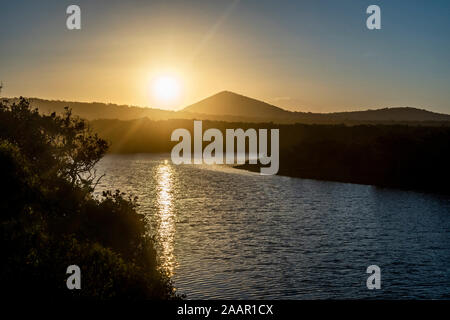 Lago Arragan - yuraygir; national park, Red Cliff Beach Foto Stock