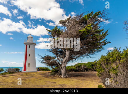 Mersey Bluff faro, Devonport, Tasmania Foto Stock