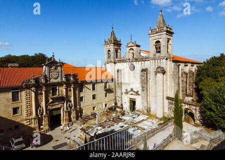 Ribas de Sil, provincia di Orense, Galizia : monastero di Santo Estevo de Ribas de Sil ritiene che sia stata fondata tra il sesto e il settimo secolo in Foto Stock