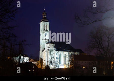 Chiesa gotica in città di Kutna Hora. Repubblica ceca. Foto Stock