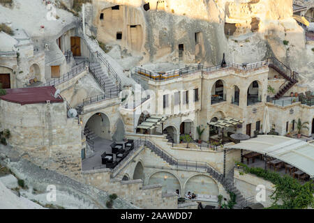 Città di Göreme, Cappadocia, Turchia Foto Stock