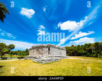 Messico, Yucatan, Riviera Maya, Quintana Roo, Tulum, rovine archeologiche di Tulum Foto Stock