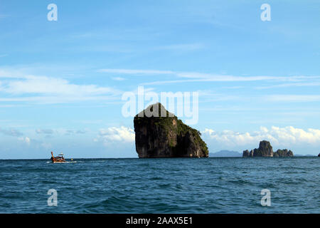 Ko Tapu Isola di James Bond, Phang Nga Parco Nazionale della Thailandia Foto Stock