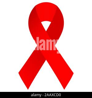La Giornata mondiale contro l AIDS. Simbolo di speranza nastro rosso Illustrazione Vettoriale