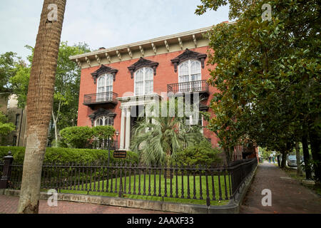 Williams mercer house museum Savannah in Georgia negli Stati Uniti Foto Stock