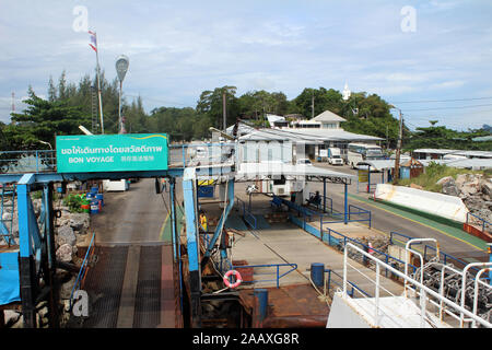 Surat Thani Porto Thailandia Foto Stock