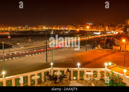 L'Hotel Continental, costruito nel 1870, è uno degli alberghi più antichi di Tangeri, Marocco, Africa. Foto Stock