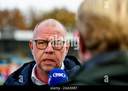 WAALWIJK, Paesi Bassi. 24 Nov, 2019. calcio eredivisie Olandese, stagione 2019-2020, RKC coach Fred Grim, prima della partita RKC - Emmen, Credito: Pro scatti/Alamy Live News Foto Stock