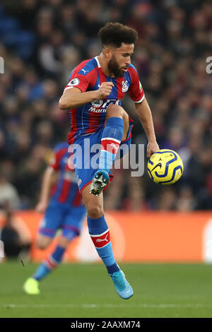 Selhurst Park, London, Regno Unito. 23 Nov, 2019. English Premier League Football, Crystal Palace contro il Liverpool; Andros Townsend di Crystal Palace Credito: Azione Sport Plus/Alamy Live News Foto Stock