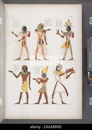 Fig 12 Ramses VII Fig 13 Ramses IX (Ramses IV) fig14 Ramses X (Ramses IX) Fig 15 Amenemses (Amenmesse) Fig 16 Nahsctefnèb (Nectanebo) (Nectanebo I ) Fig 17 di Ramses IX leggere Ramses IV / L'Egypte antique illustrée de Champollion et Rosellini. (Parigi 1933, p. 86 e 87) Per Ramses X leggere Ramses IX / L'Egypte antique illustrée de Champollion et Rosellini. (Parigi 1933, p. 86-7) per Nahsctefnèb (Nectanebo) leggere Nectanebo I / L'Egypte antique illustrée de Champollion et Rosellini. (Parigi 1933, p. 86 e 87) per leggere Ramses-Manduhipefsciopsc Ramsès-Montouherkhepchef / L'Egypte antique illustrée de Foto Stock