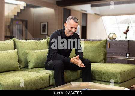 Foto di Ryan Giggs nell'appartamento dell'attico al Stock Exchange Hotel, Manchester. Pic Copyright Phil Tragen 2019 Foto Stock