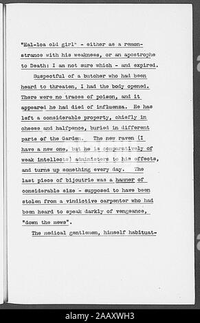 Fletcher, Angus ALS A si riferisce alla morte di grip, raven in Dickens' Barnaby Rudge dattiloscritte con passaggio del libro trattano la Raven 1841 giugno 15 Fletcher, Angus. Sensore ALS. Si riferisce alla morte di grip, raven in Dickens' Barnaby Rudge. Con dattiloscritte passaggio del libro trattano la Raven 1841 giugno 15; Fletcher, Angus. Sensore ALS. Si riferisce alla morte di grip, raven in Dickens' Barnaby Rudge. Con dattiloscritte passaggio del libro trattano la Raven 1841 giugno 15 Foto Stock