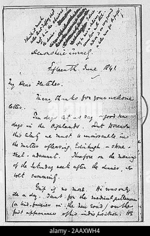 Fletcher, Angus ALS A si riferisce alla morte di grip, raven in Dickens' Barnaby Rudge dattiloscritte con passaggio del libro trattano la Raven 1841 giugno 15 Fletcher, Angus. Sensore ALS. Si riferisce alla morte di grip, raven in Dickens' Barnaby Rudge. Con dattiloscritte passaggio del libro trattano la Raven 1841 giugno 15; Fletcher, Angus. Sensore ALS. Si riferisce alla morte di grip, raven in Dickens' Barnaby Rudge. Con dattiloscritte passaggio del libro trattano la Raven 1841 giugno 15 Foto Stock