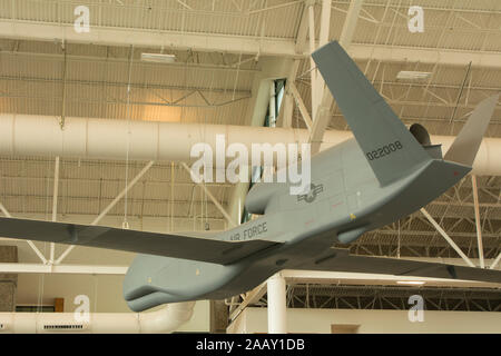 Northrop Grumman RQ-4 Global Hawk (Mock-up) all'Evergreen Aviation and Space Museum di McMinnville, Oregon Foto Stock