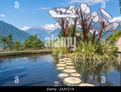 Il giardino botanico di Castel Trauttmansorff, Merano in Trentino Alto Adige, nord Italia, Europa, Agosto 2019 Foto Stock