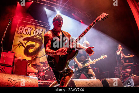 Malato di tutto effettuando al O2 Academy in Bournemouth. Credito: Charlie Raven/Alamy Foto Stock