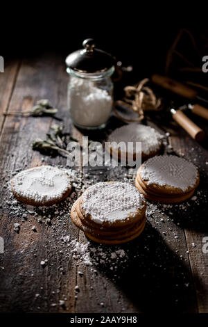 Dolce delizioso dessert cookies cibo sano Foto Stock