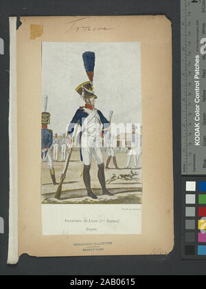 Soldato di Francia 1806 Foto Stock