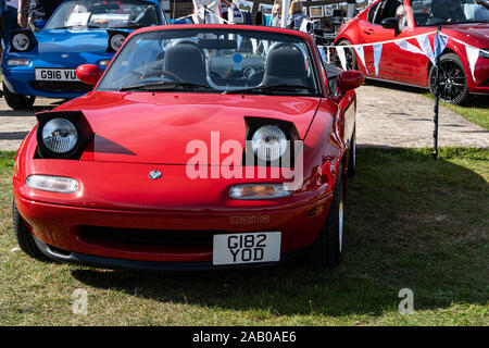 Red Mazda Miata MX-5 NA Mark 1 Foto Stock