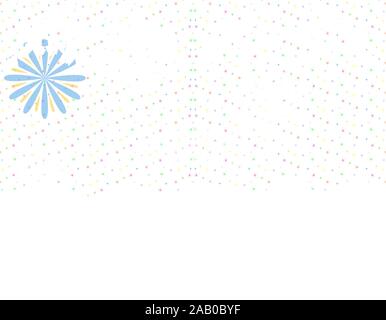 Albero di Natale fatto di monstera tropicali foglie, avocado, doni sotto l'albero e fuochi d'artificio. Nuovo anno celebrazione concetto, banner, cartoline, creative Illustrazione Vettoriale