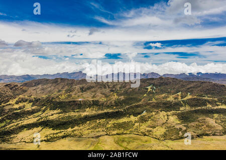 Paramo de Oceta e il suo Espeletia Frailejones Mongui Boyaca in Colombia Sud America Foto Stock