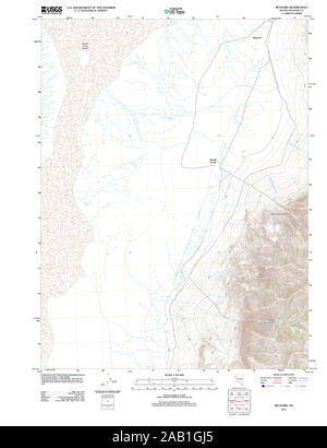 USGS TOPO Map Nevada NV Reynard 20111216 TM il restauro Foto Stock