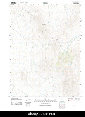 USGS TOPO Map Nevada NV Scossa 20111222 TM il restauro Foto Stock