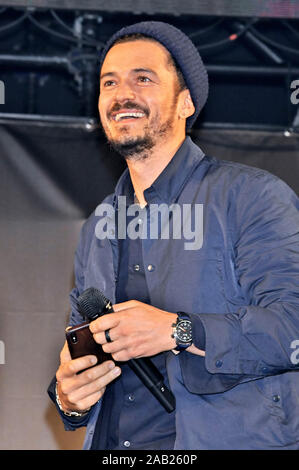 Chiba, Giappone. 24 Novembre, 2019. Orlando Bloom al quarto Tokyo Comic Con 2019 presso la fiera di Makuhari. Chiba, 24.11.2019 | Utilizzo di credito in tutto il mondo: dpa/Alamy Live News Foto Stock