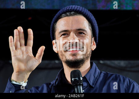 Chiba, Giappone. 24 Novembre, 2019. Orlando Bloom al quarto Tokyo Comic Con 2019 presso la fiera di Makuhari. Chiba, 24.11.2019 | Utilizzo di credito in tutto il mondo: dpa/Alamy Live News Foto Stock