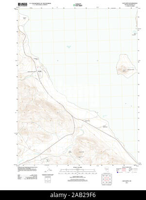 USGS TOPO Map Nevada NV Sutcliffe 20111220 TM il restauro Foto Stock