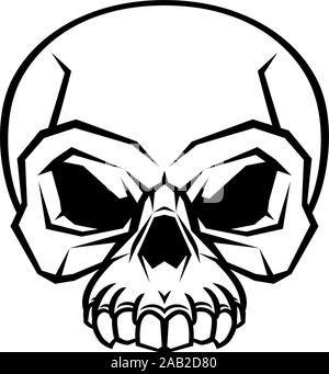 Il design del cranio Illustrazione Vettoriale