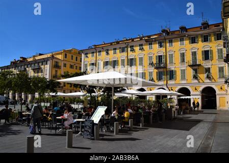 Place Garibaldi, Nizza, Francia meridionale Foto Stock