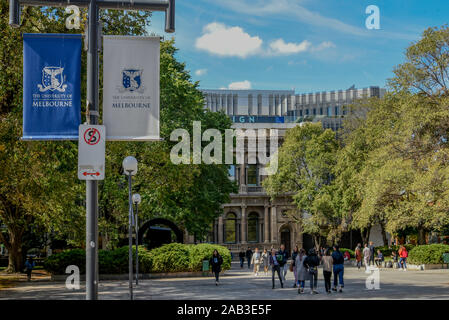 Australia, Victoria, Melbourne, 11 Aprile 2019 - L'Università di Melbourne è un ente pubblico di ricerca università situato in Parkville, Melbourne, Australi Foto Stock