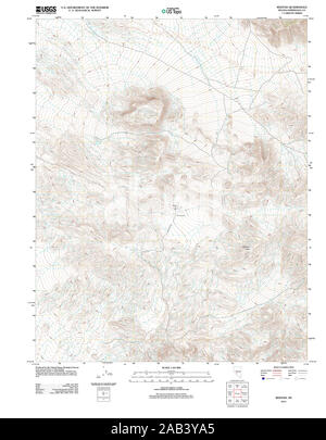 USGS TOPO Map Nevada NV Weepah 20111229 TM il restauro Foto Stock